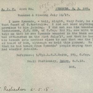 Soldier packet page