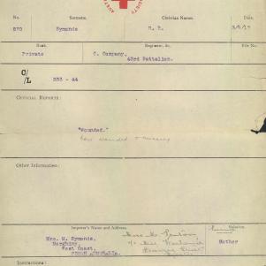 Soldier packet page