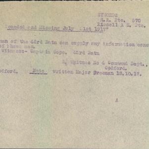 Soldier packet page