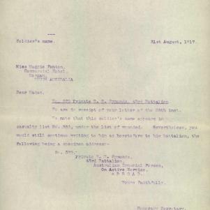 Soldier packet page