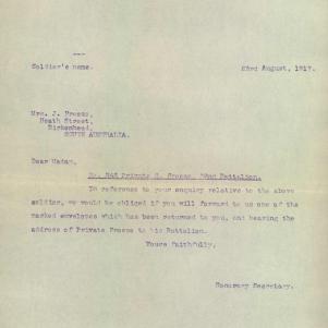 Soldier packet page