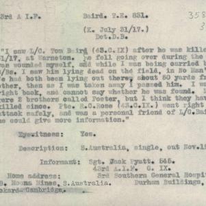 Soldier packet page