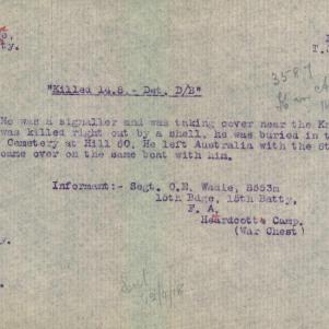 Soldier packet page