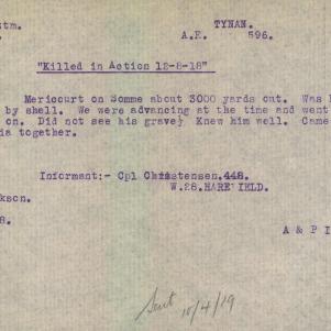 Soldier packet page