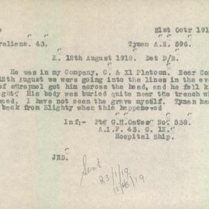 Soldier packet page