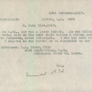 Soldier packet page
