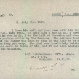 Soldier packet page