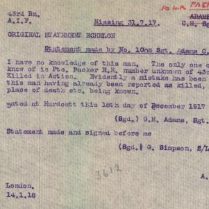 Soldier packet page