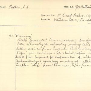 Soldier packet page