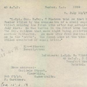 Soldier packet page
