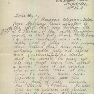 Soldier packet page