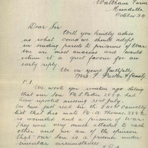 Soldier packet page