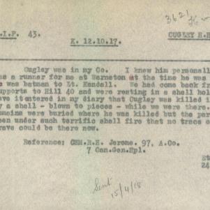 Soldier packet page