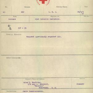 Soldier packet page