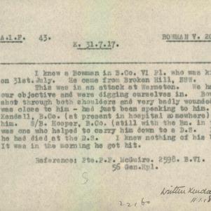Soldier packet page