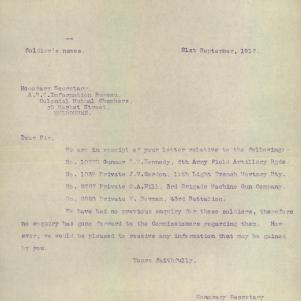 Soldier packet page