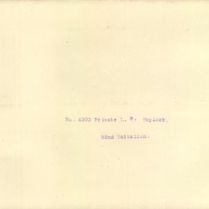 Soldier packet page
