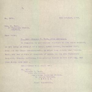 Soldier packet page