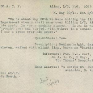 Soldier packet page