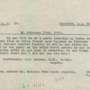 Soldier packet page