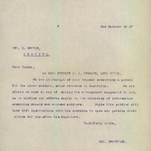 Soldier packet page