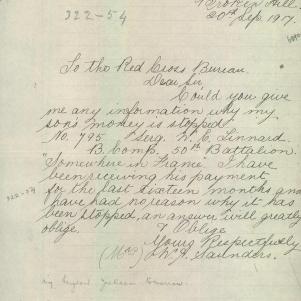 Soldier packet page