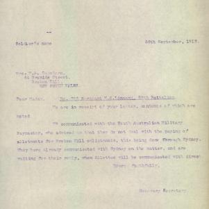 Soldier packet page