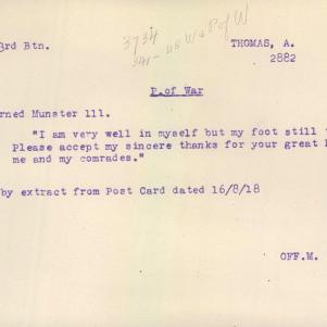 Soldier packet page