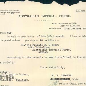 Soldier packet page