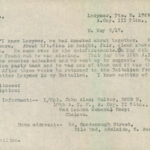 Soldier packet page