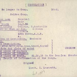 Soldier packet page