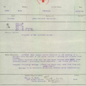 Soldier packet page