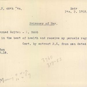 Soldier packet page