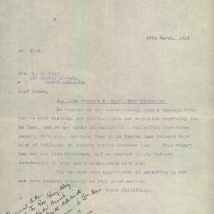 Soldier packet page