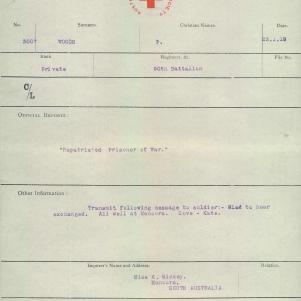 Soldier packet page
