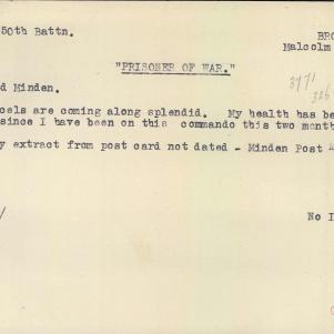 Soldier packet page