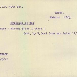 Soldier packet page
