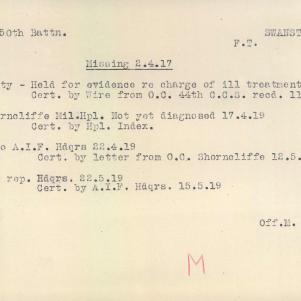 Soldier packet page