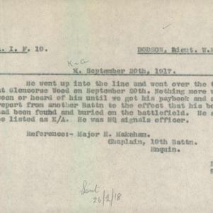 Soldier packet page
