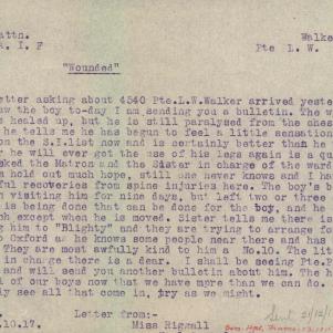 Soldier packet page