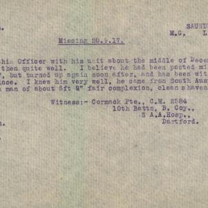 Soldier packet page