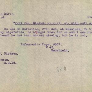 Soldier packet page