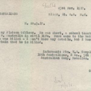Soldier packet page