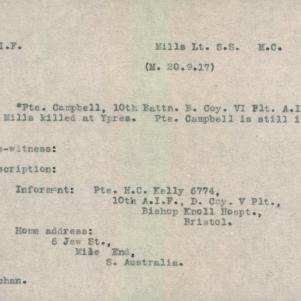 Soldier packet page
