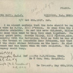 Soldier packet page