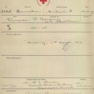 Soldier packet page