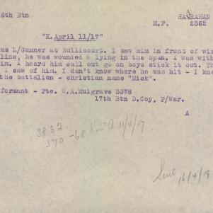 Soldier packet page