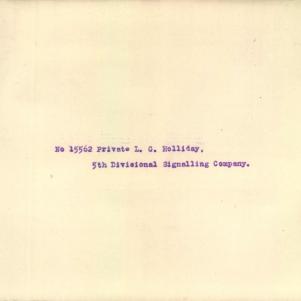 Soldier packet page