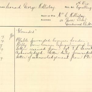 Soldier packet page