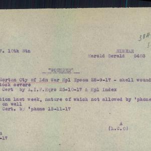 Soldier packet page